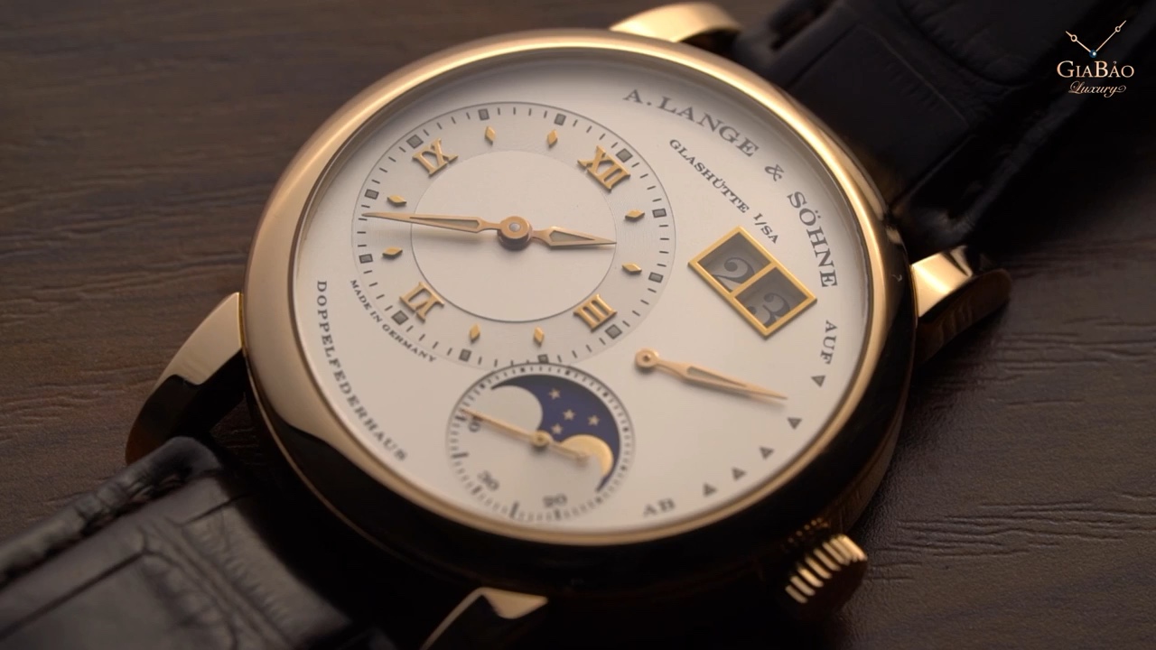 Mặt số argenté của A. Lange & Söhne Lange 1 Moon Phase 109.032