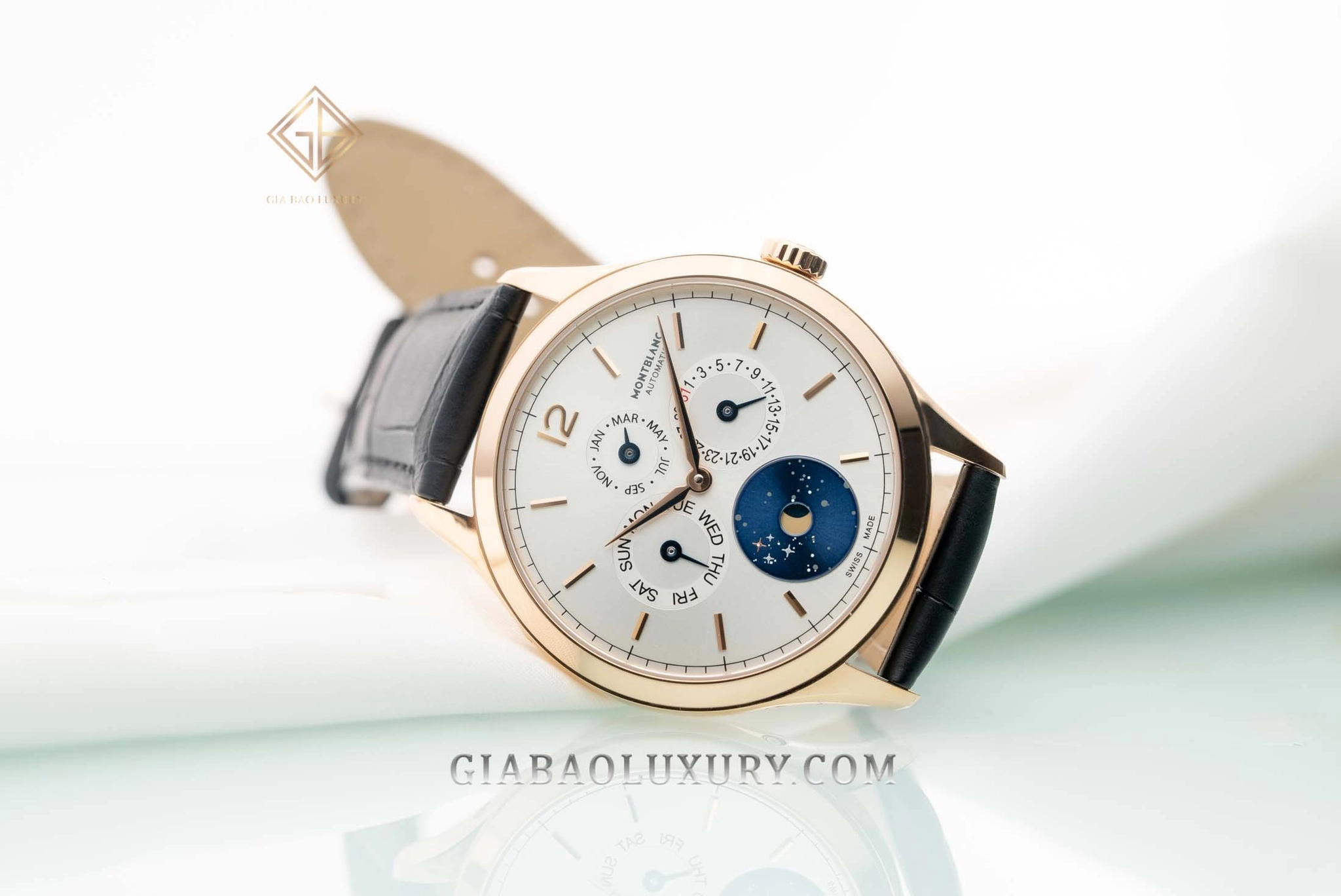Montblanc Heritage Chronométrie Quantième Annuel Vasco da Gama: vỏ vàng hồng 40 mm và càng cong