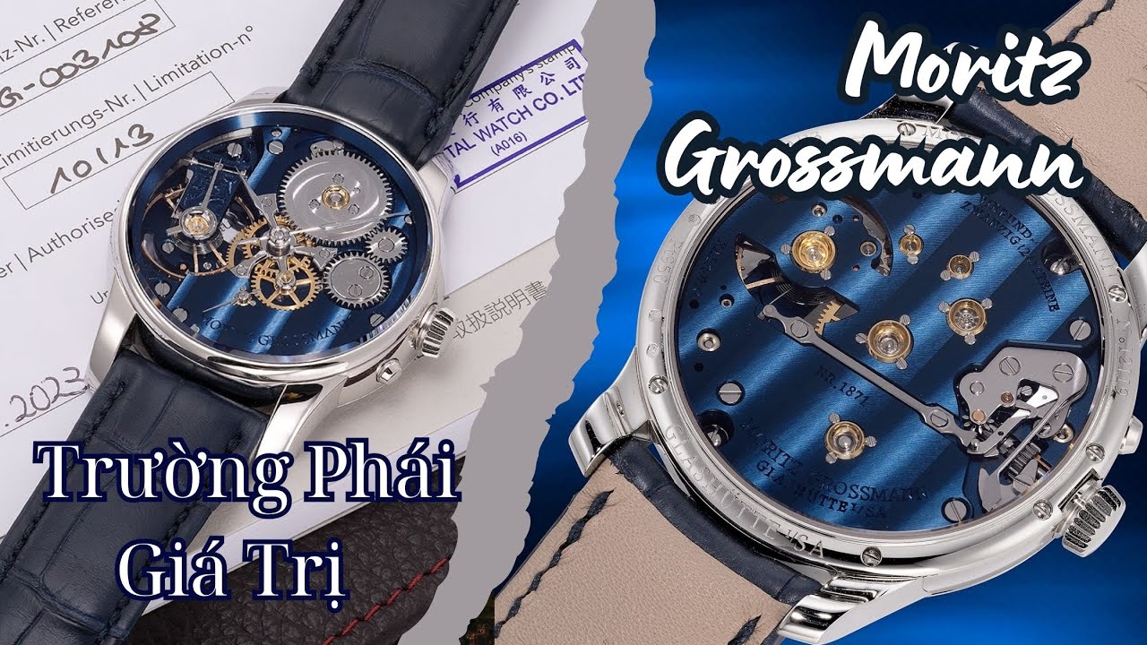 Moritz Grossmann Backpage Blue: khi cơ khí lên mặt số