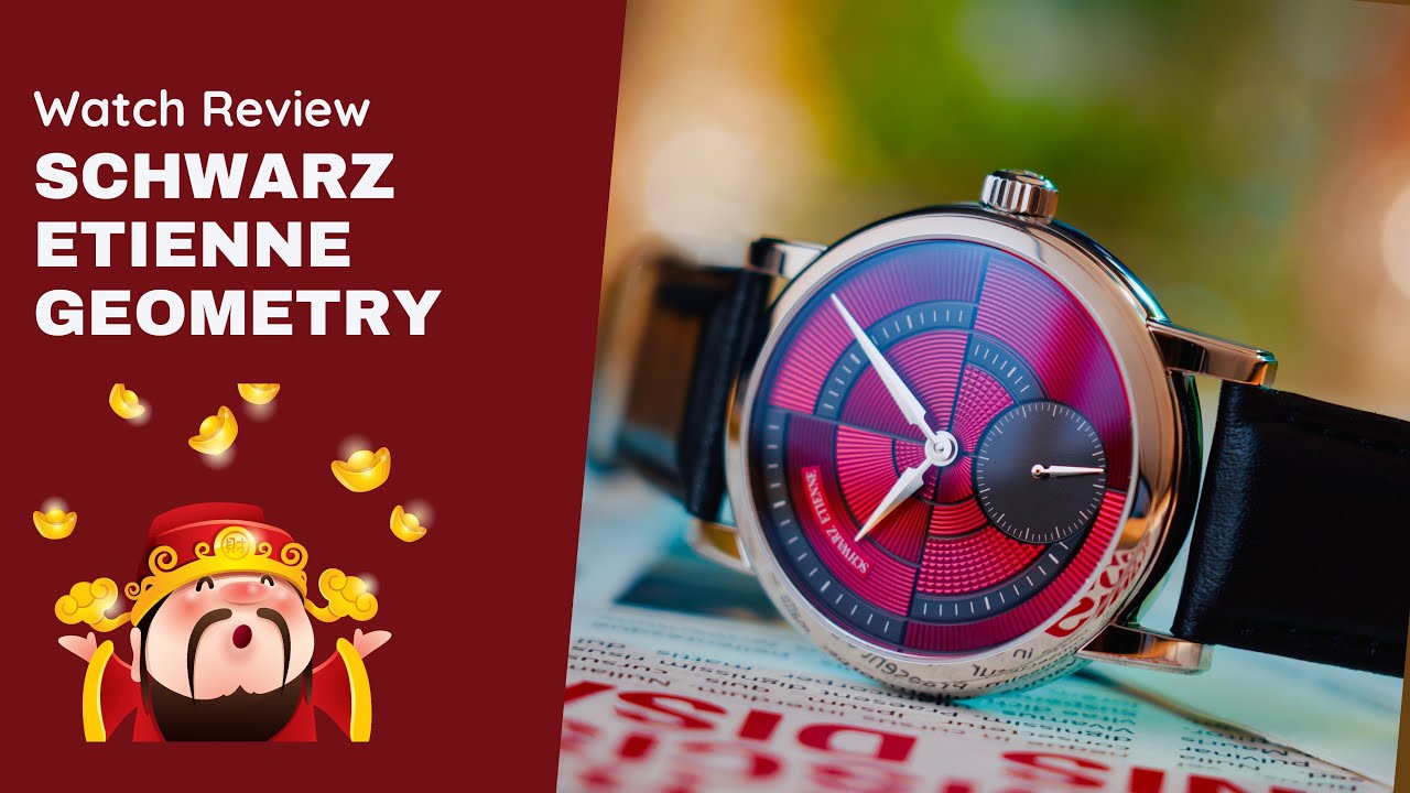 Schwarz Etienne Geometry Cherry: cấu trúc mặt số màu cherry