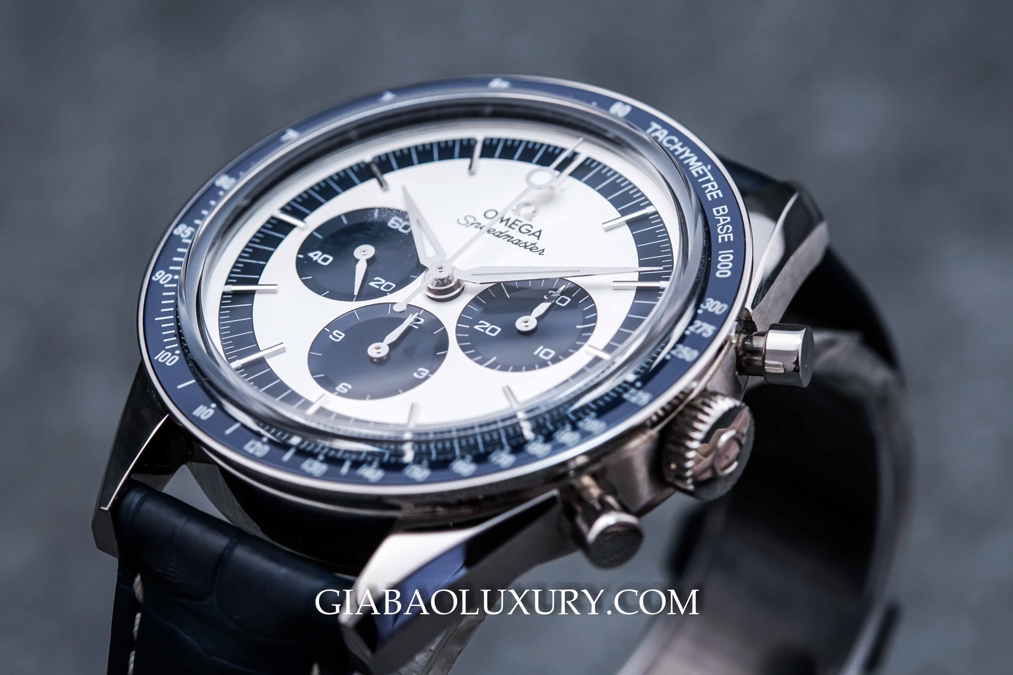 Bezel ceramic xanh Omega Speedmaster CK2998