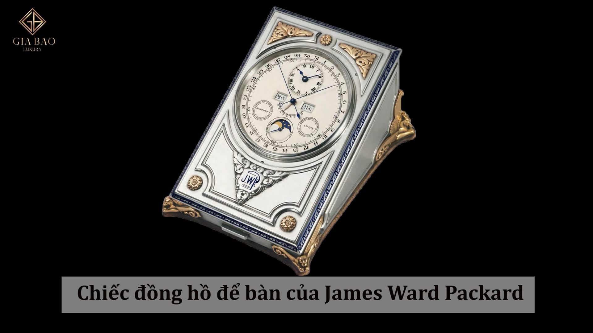 Only Watch 2021: hồ sơ 53 độc bản: Đồng hồ để bàn James Ward Packard trong phần đối chiếu lịch sử