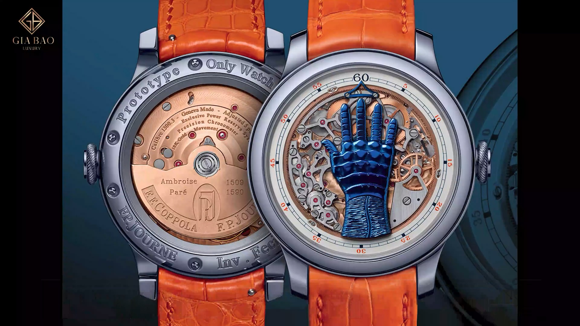 Only Watch 2021: hồ sơ 53 độc bản: F.P. Journe FFC Blue với cơ chế bàn tay chỉ giờ