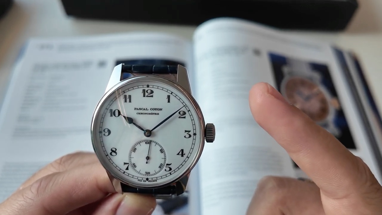 Mặt số trắng của Pascal Coyon Chronomètre Series 1