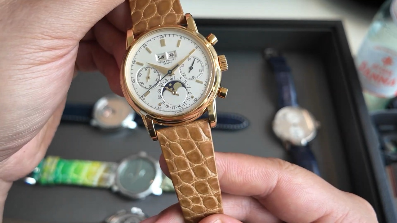 Mặt số Patek Philippe Ref. 2499/100 MK I với lịch vạn niên và lịch tuần trăng