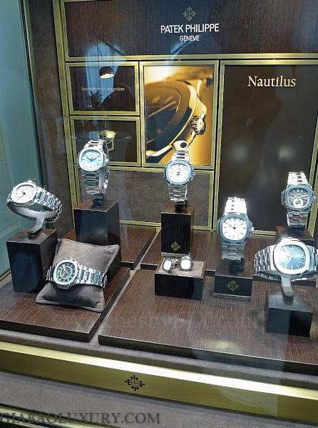 Khu trưng bày chronograph Patek Philippe tại Singapore