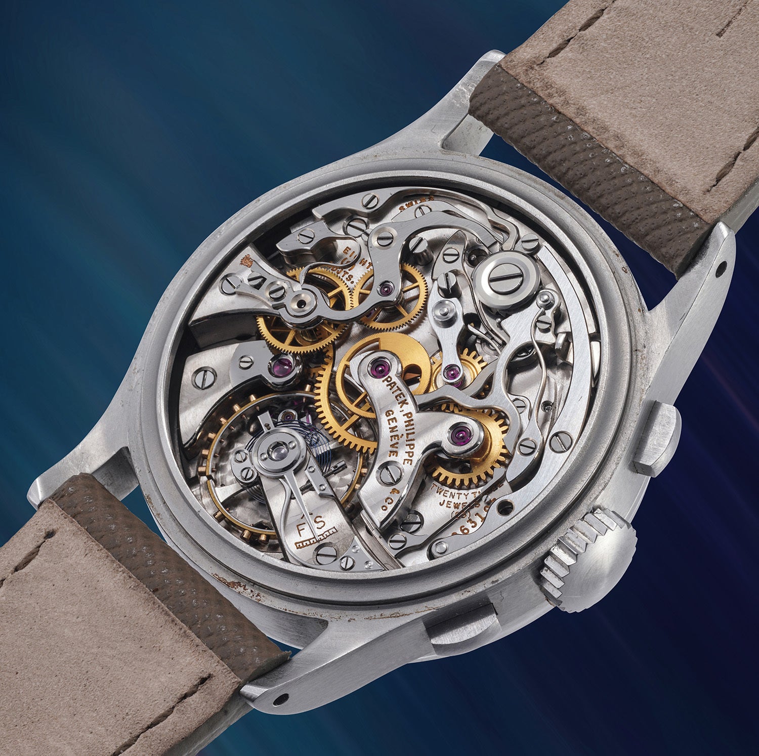 Bộ máy 13 Q của Patek Philippe Ref. 1518 thép