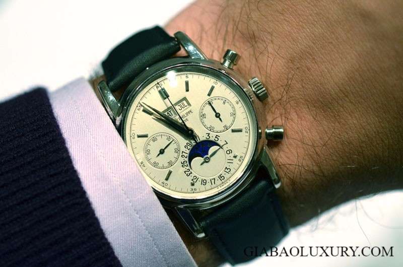 Patek Philippe Ref. 2499/100 platinum trên cổ tay