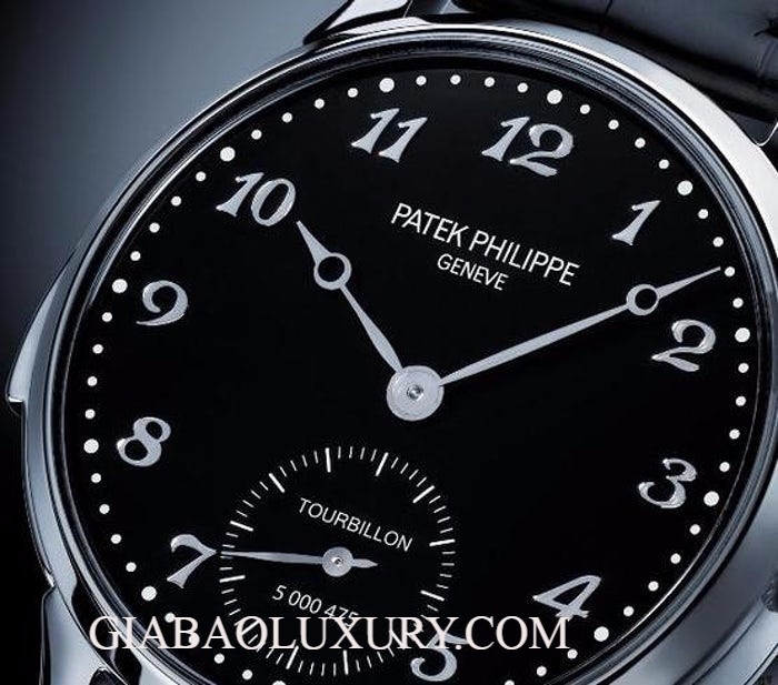 Mặt số men đen của Patek Philippe 3939A