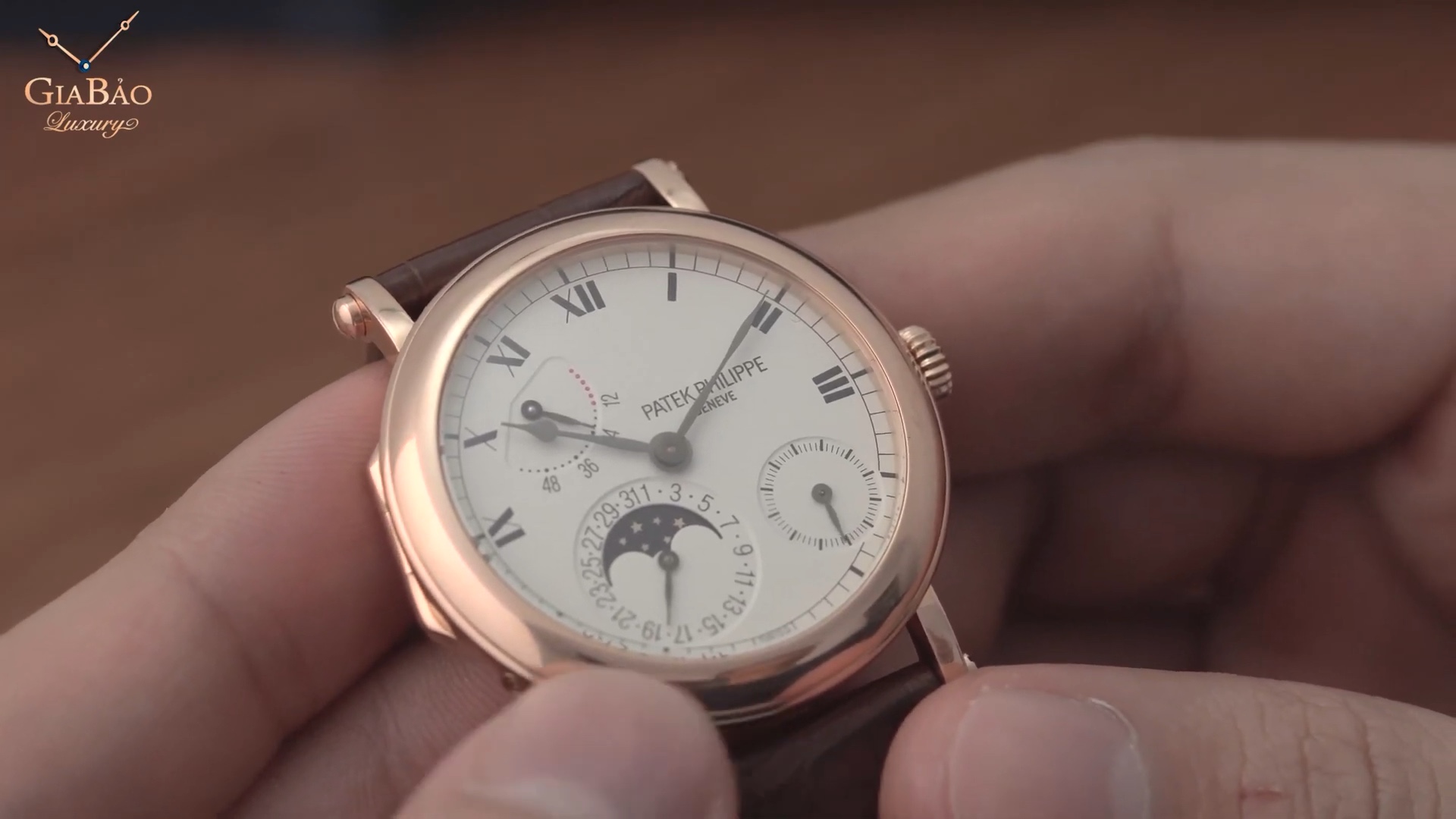 Mặt số Patek Philippe Calatrava 5054R bằng vàng hồng