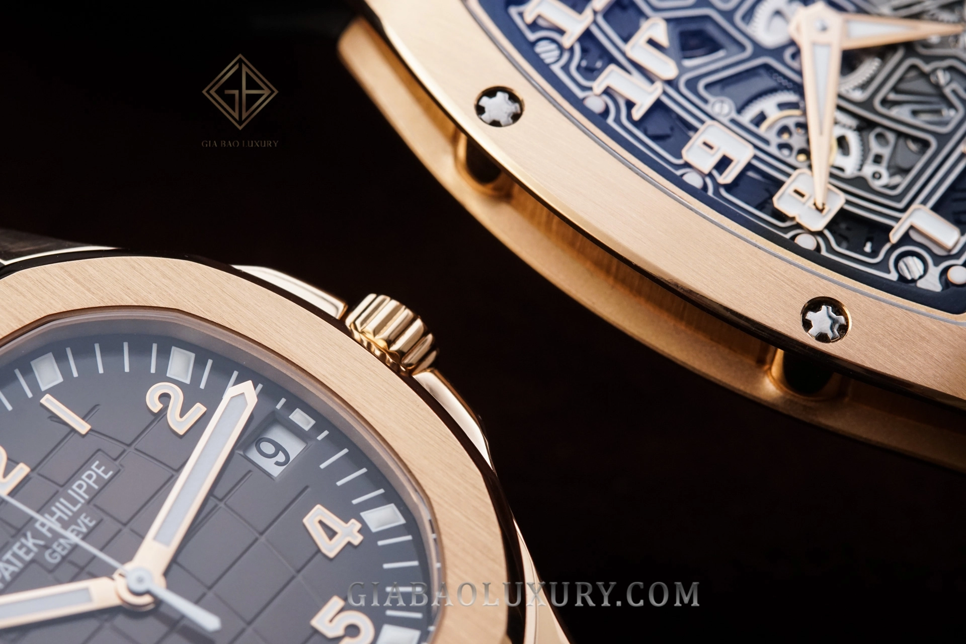 Patek Philippe Aquanaut 5167R và Richard Mille RM 67-01: độ dày hai mẫu đồng hồ khi nhìn từ cạnh