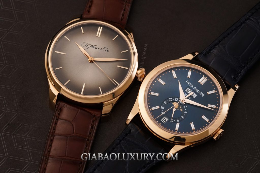 Patek Philippe 5396R và H. Moser Endeavour: hai triết lý: Patek Philippe 5396R-015 với bố cục lịch thường niên