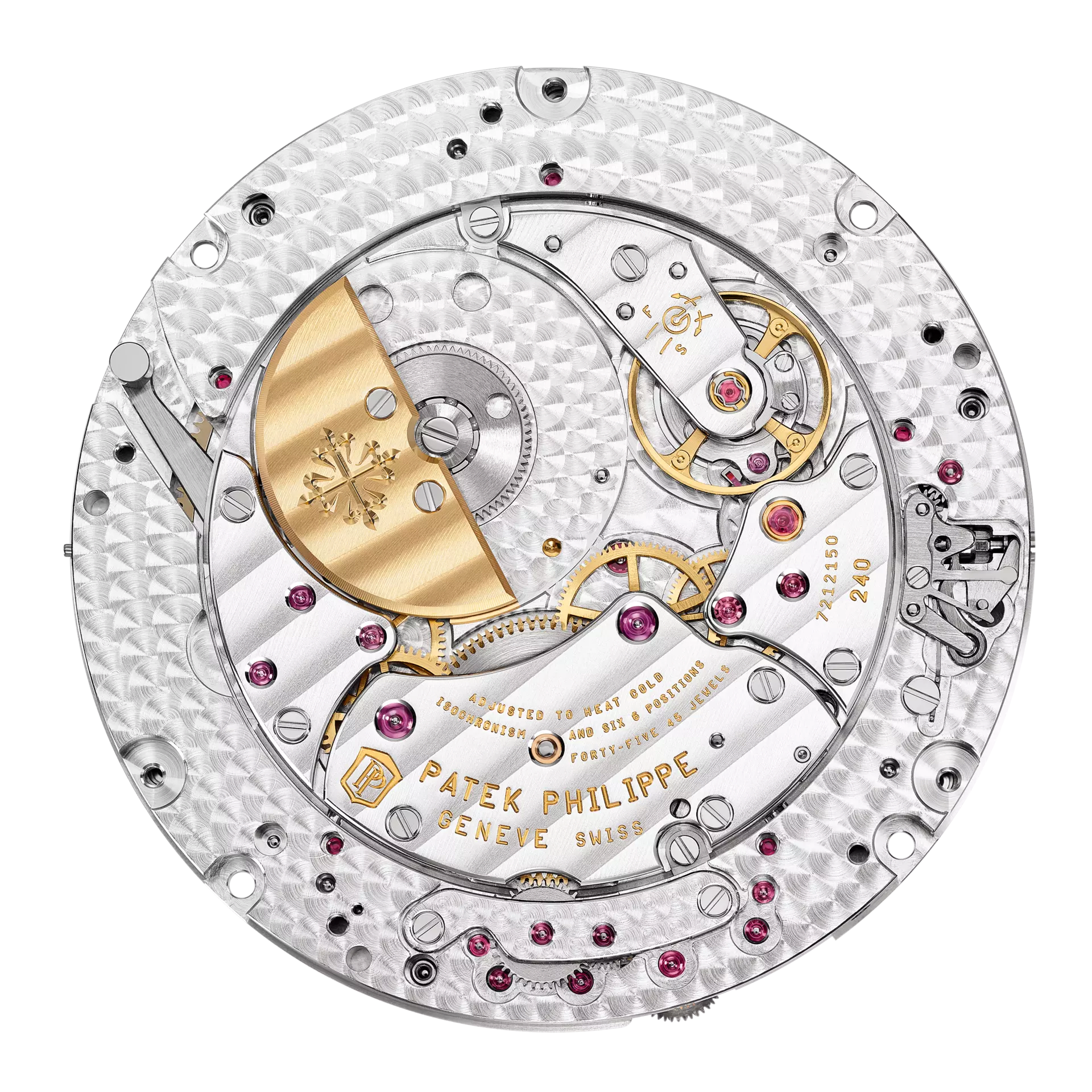 Patek Philippe Celestial 6102R: calibre 240 LU CL C nhìn từ phía cơ cấu thiên văn