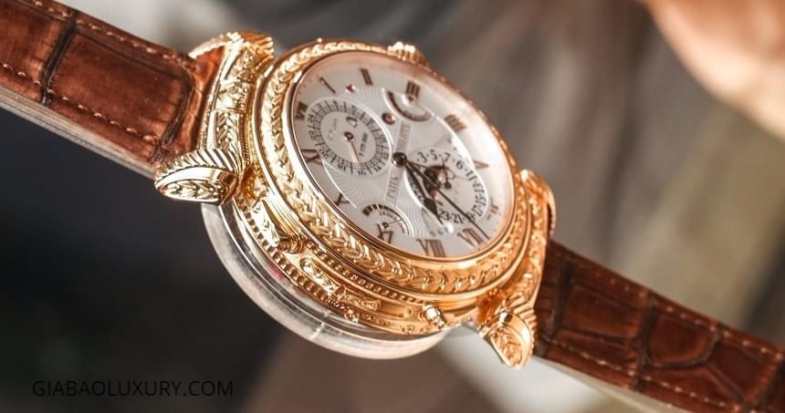 Góc nghiêng bộ vỏ Patek Philippe Grandmaster Chime 5175