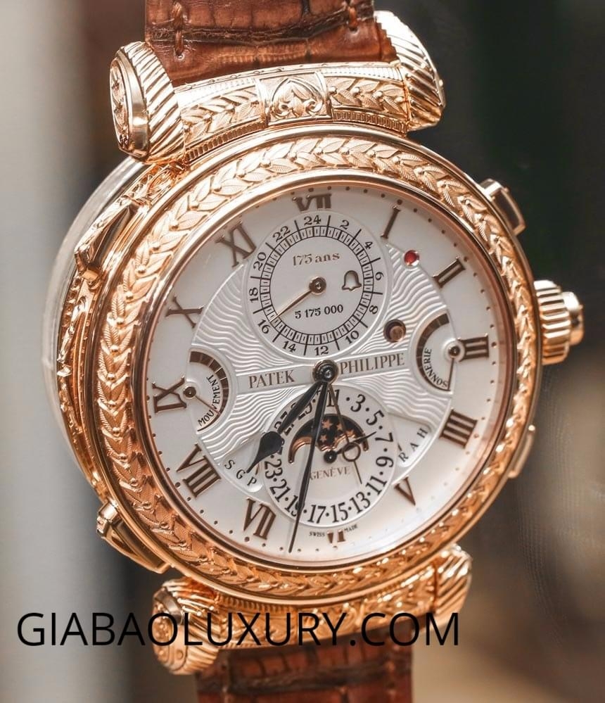 Chi tiết mặt thời gian Grandmaster Chime 5175