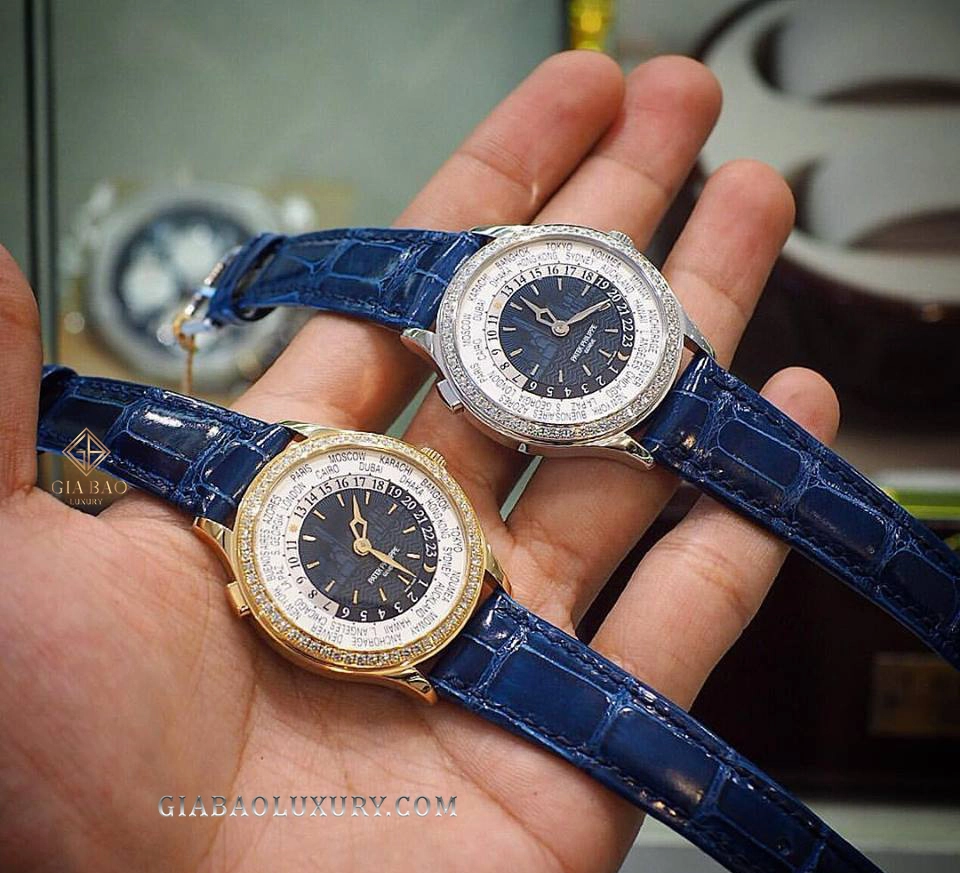Patek Philippe World Time 7130R-012 New York 2017 Special Edition: hai phiên bản vàng hồng và vàng trắng New York 2017