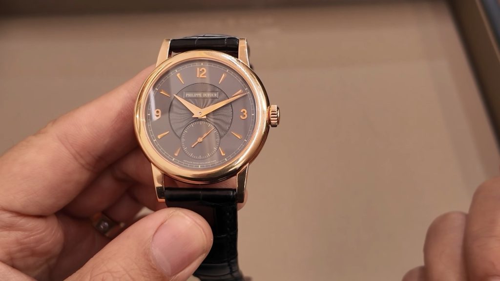 Toàn cảnh Philippe Dufour Simplicity No. 173 vàng hồng 37 mm