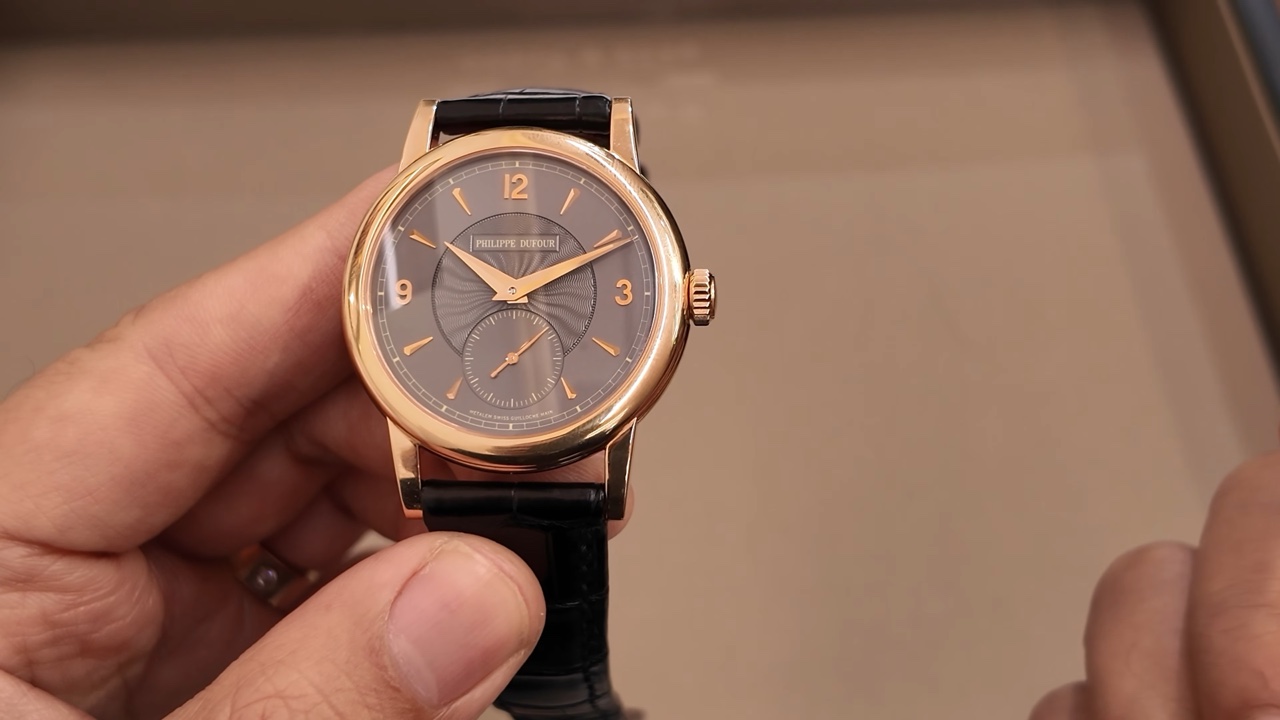 Toàn cảnh Philippe Dufour Simplicity No. 173 vàng hồng 37 mm