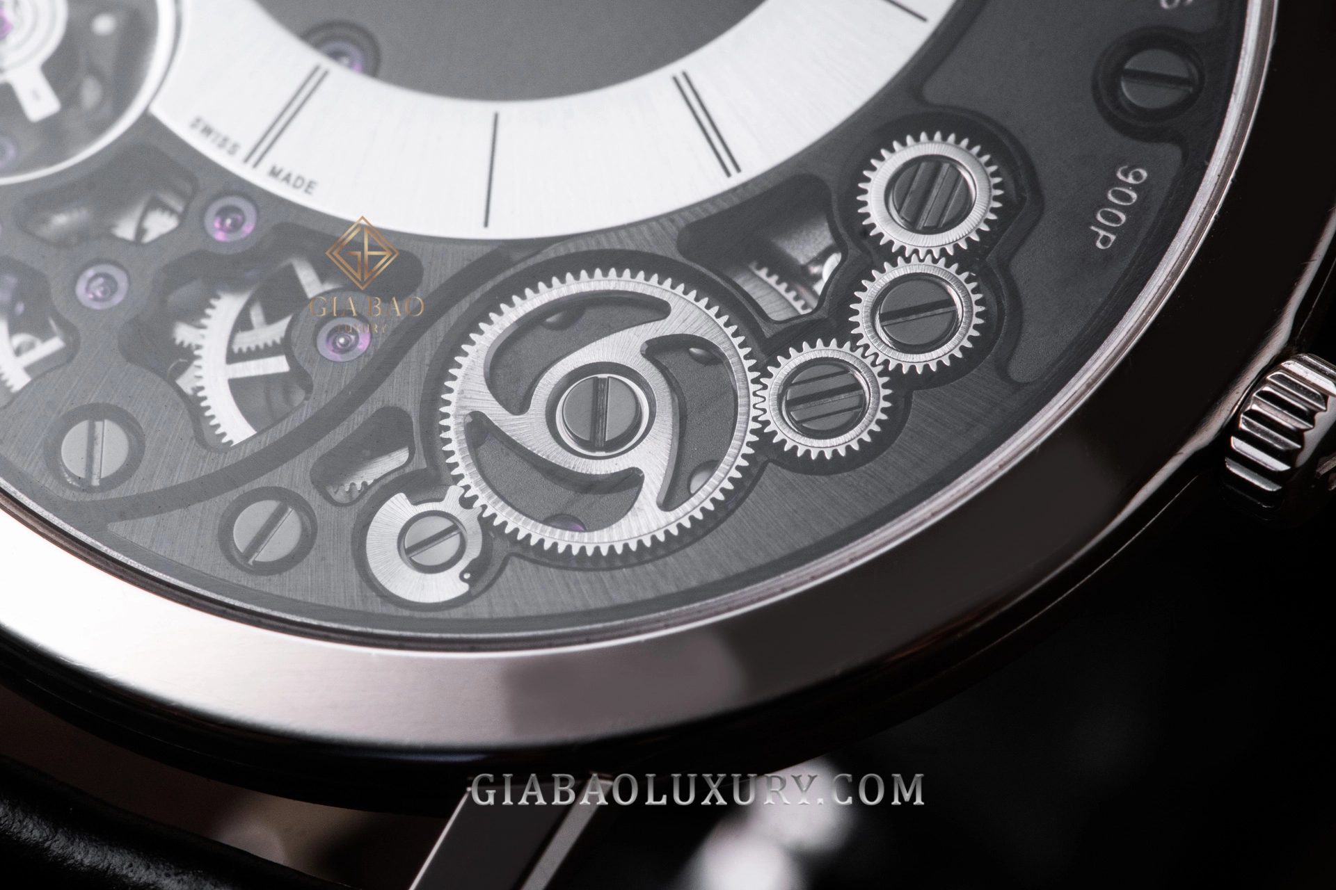 Piaget Altiplano 900P G0A39111: mỏng 3,65 mm: Dây da và khóa của Piaget Altiplano 900P