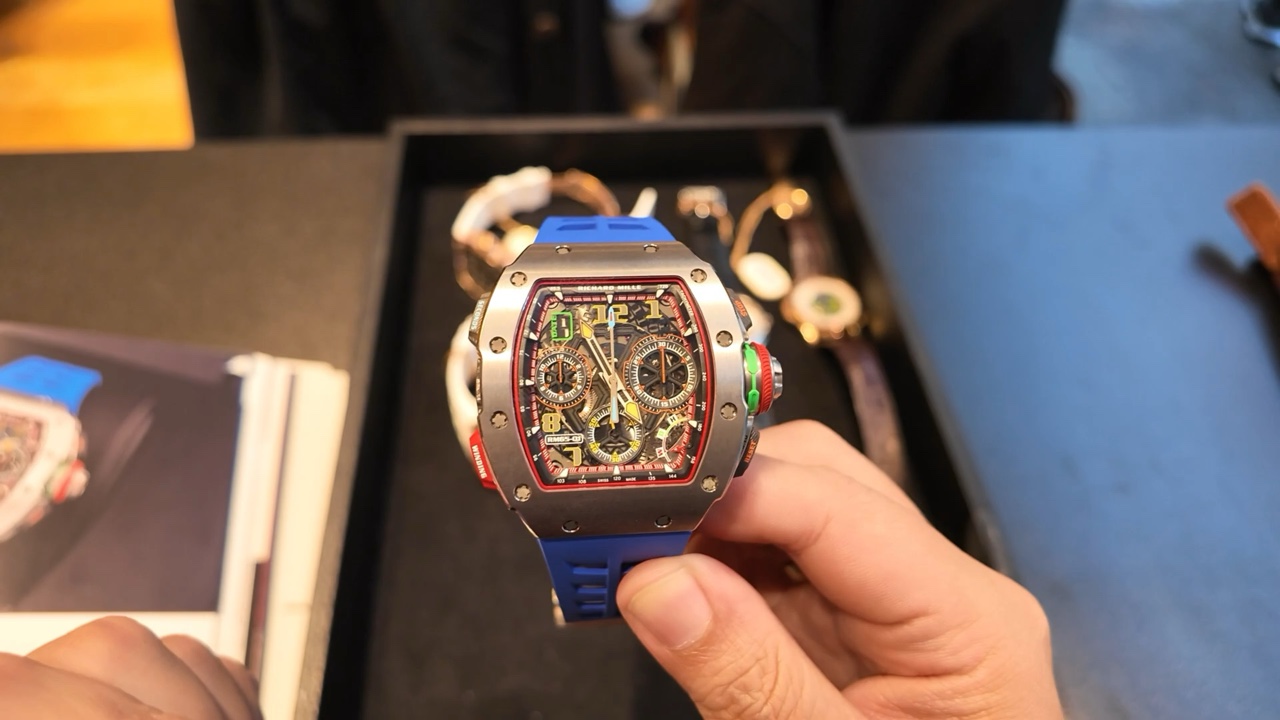 Mặt số skeleton của Richard Mille RM 65-01