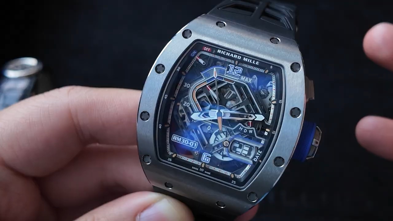 Chỉ báo rotor ON OFF trên Richard Mille RM 30-01 TI