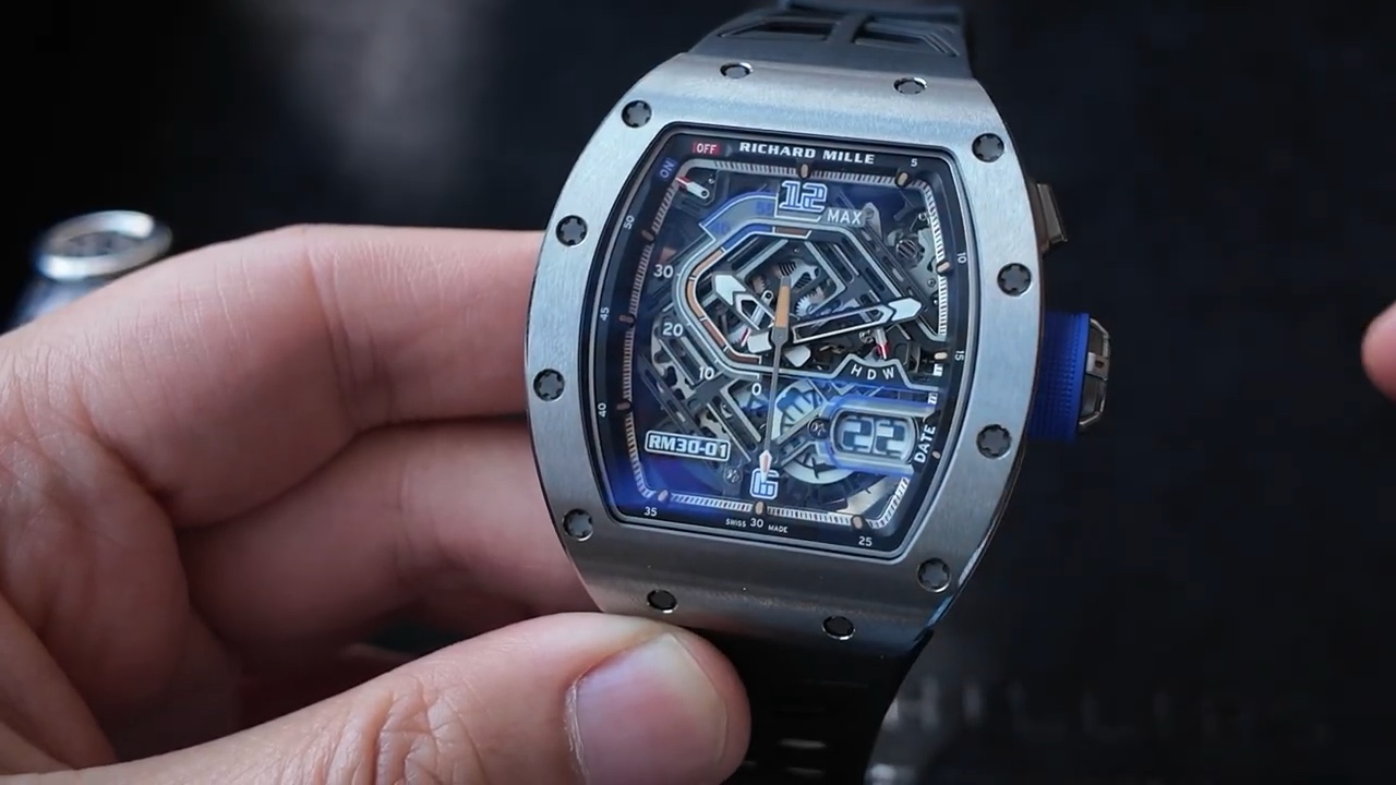 Mặt số skeleton Richard Mille RM 30-01 TI
