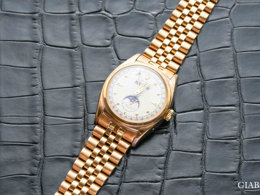 Rolex 6062 Stelline vàng vàng: lịch trăng cổ điển — ảnh chi tiết 1