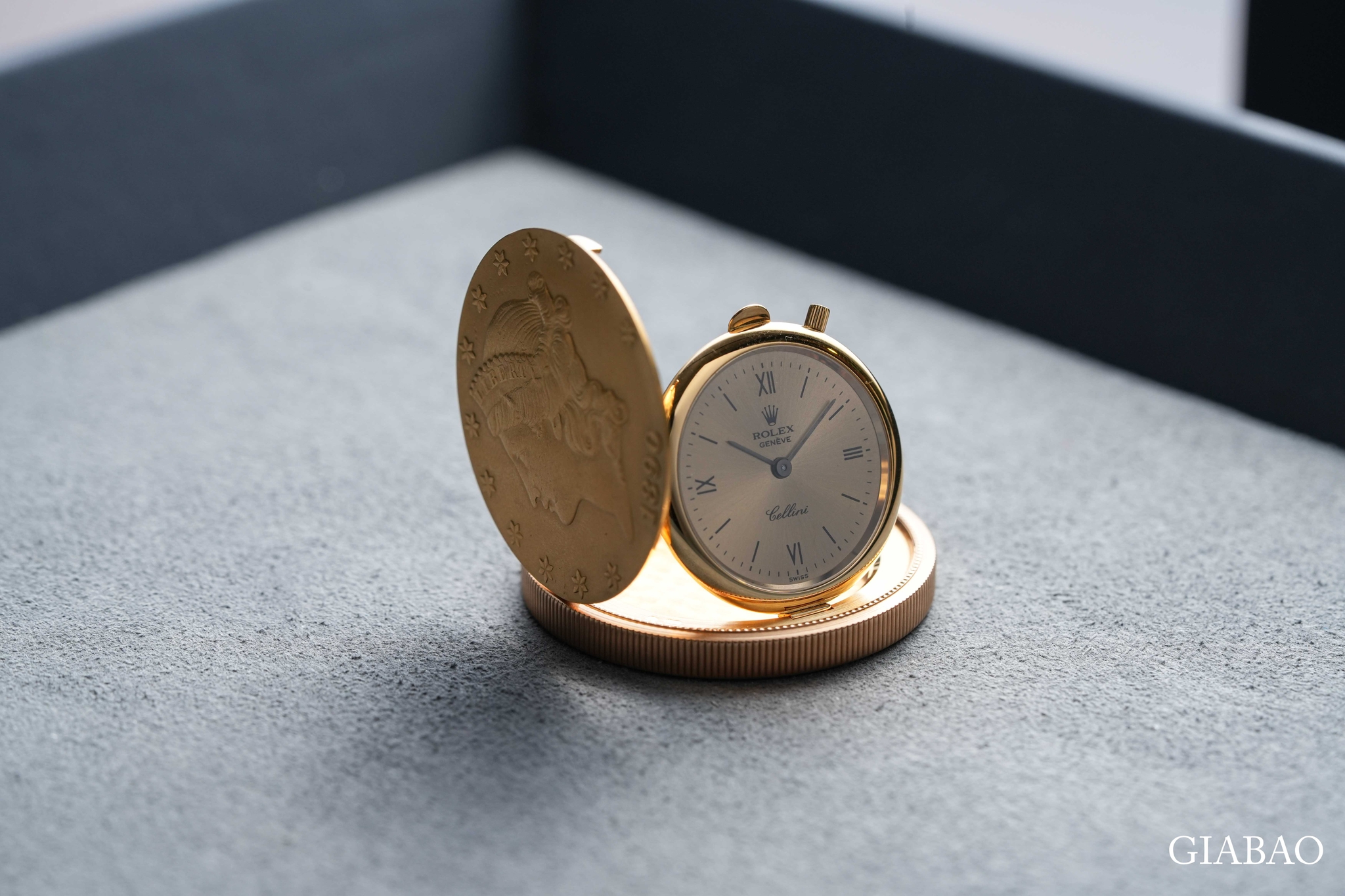 Rolex Cellini Coin 3612: mặt đồng xu trong vỏ vàng — ảnh chi tiết 2