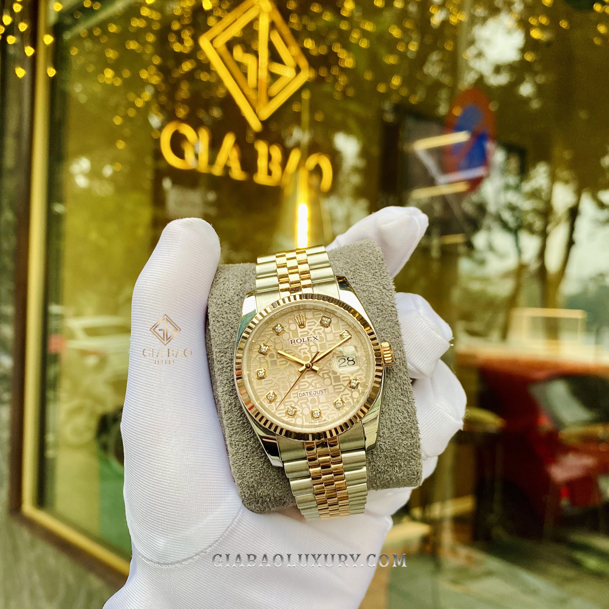 Rolex Datejust 116231 mặt “vi tính”: nhận diện đúng cấu hình — ảnh chi tiết 04