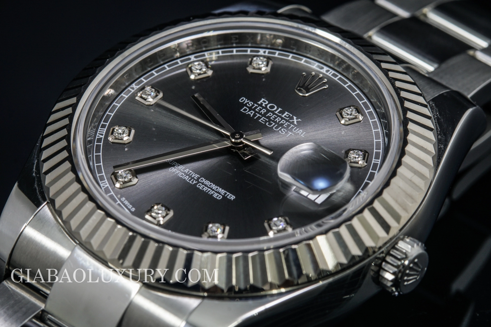 Rolex Datejust II 116334: vỏ 41 mm và calibre 3136 — ảnh chi tiết 03