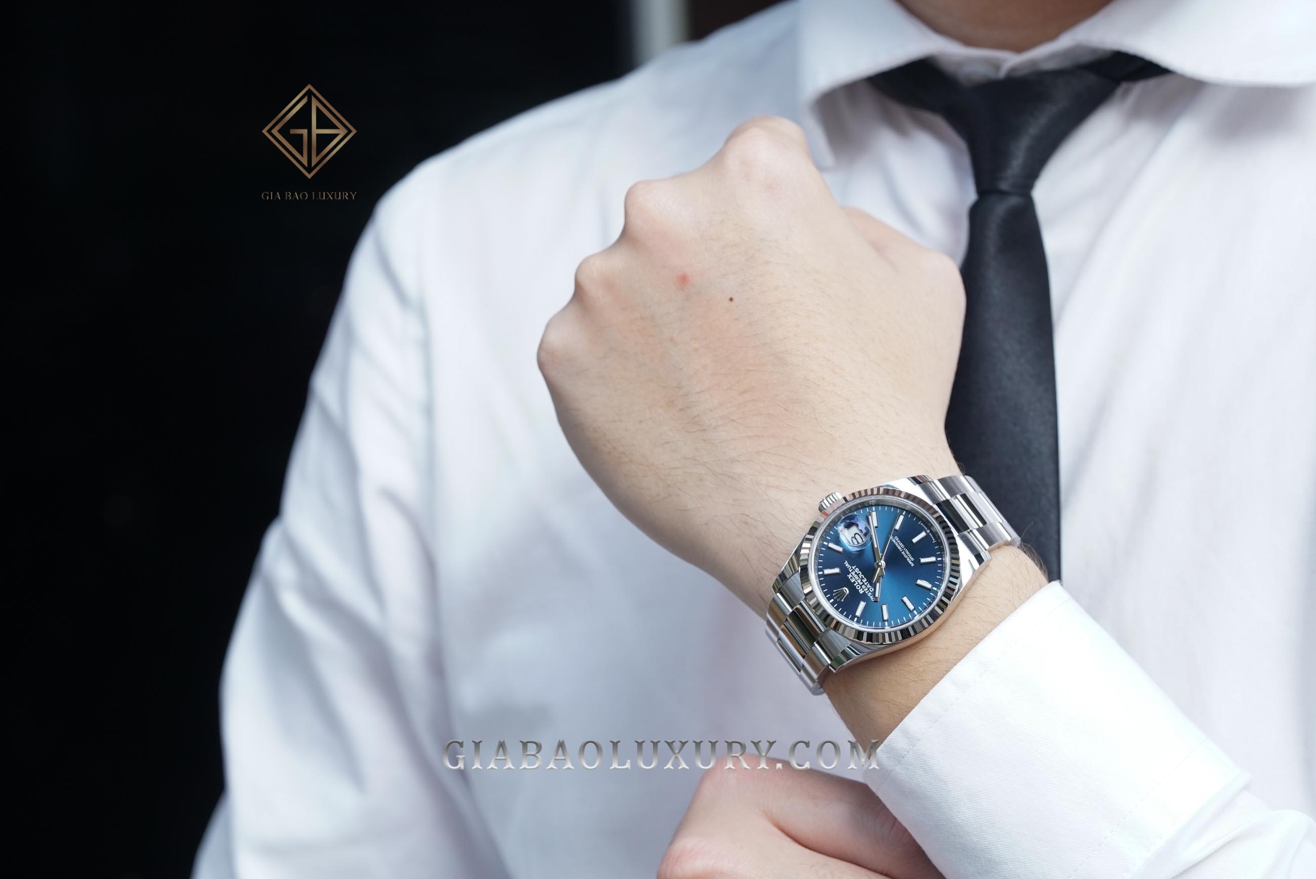 Mặt số xanh của Rolex Datejust 36 ref. 126234