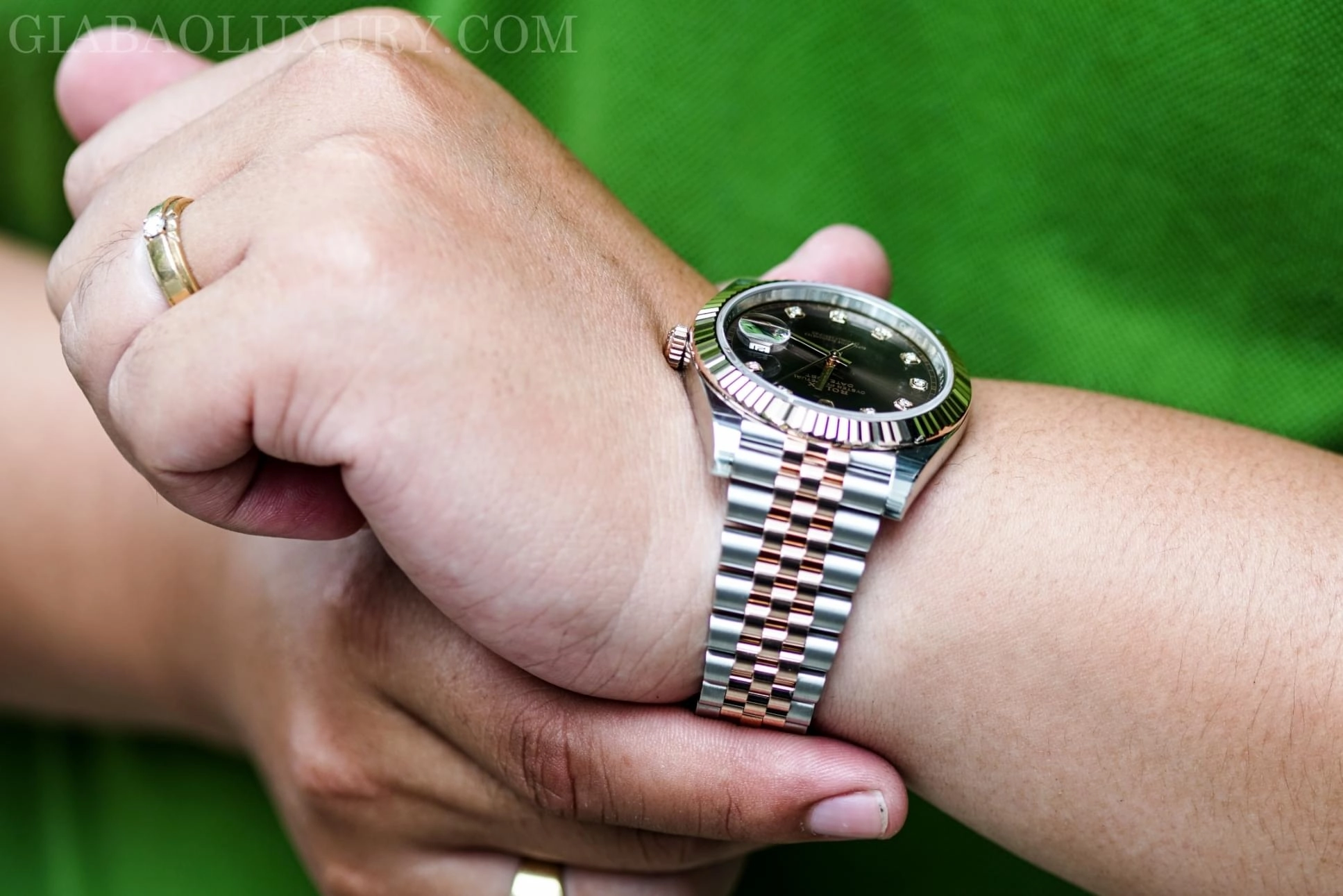 Rolex Datejust 41 126331 mặt chocolate: Everose Rolesor — ảnh chi tiết 15