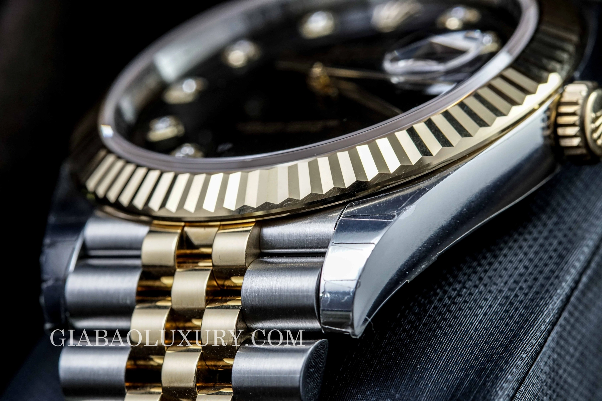 Rolex Datejust 41 126333 mặt đen cọc kim cương — ảnh chi tiết 11