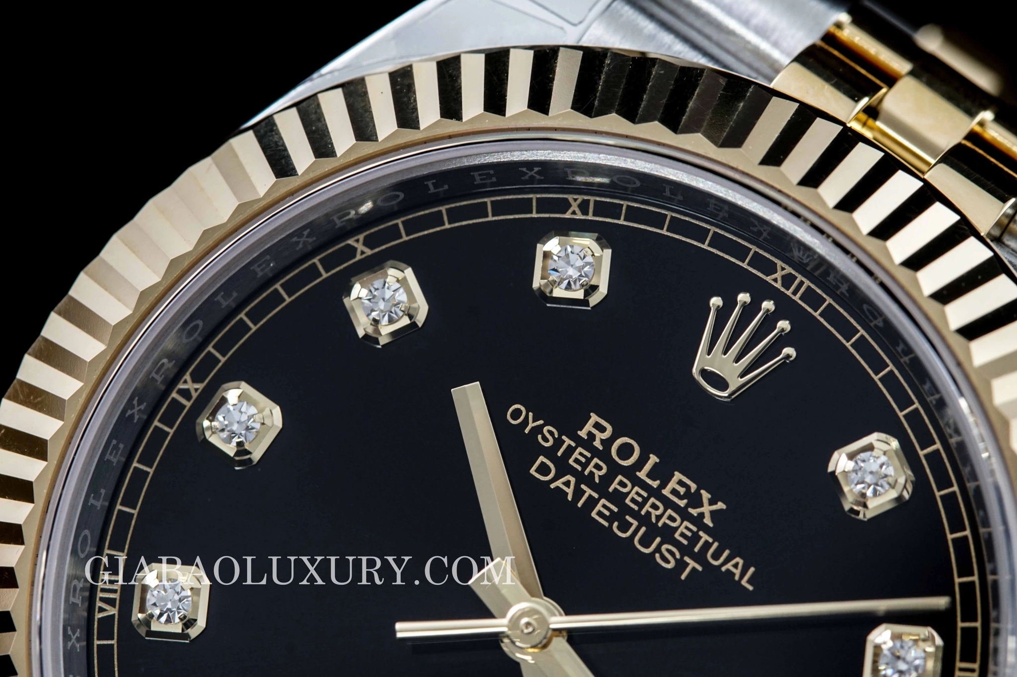 Rolex Datejust 41 126333 mặt đen cọc kim cương — ảnh chi tiết 17