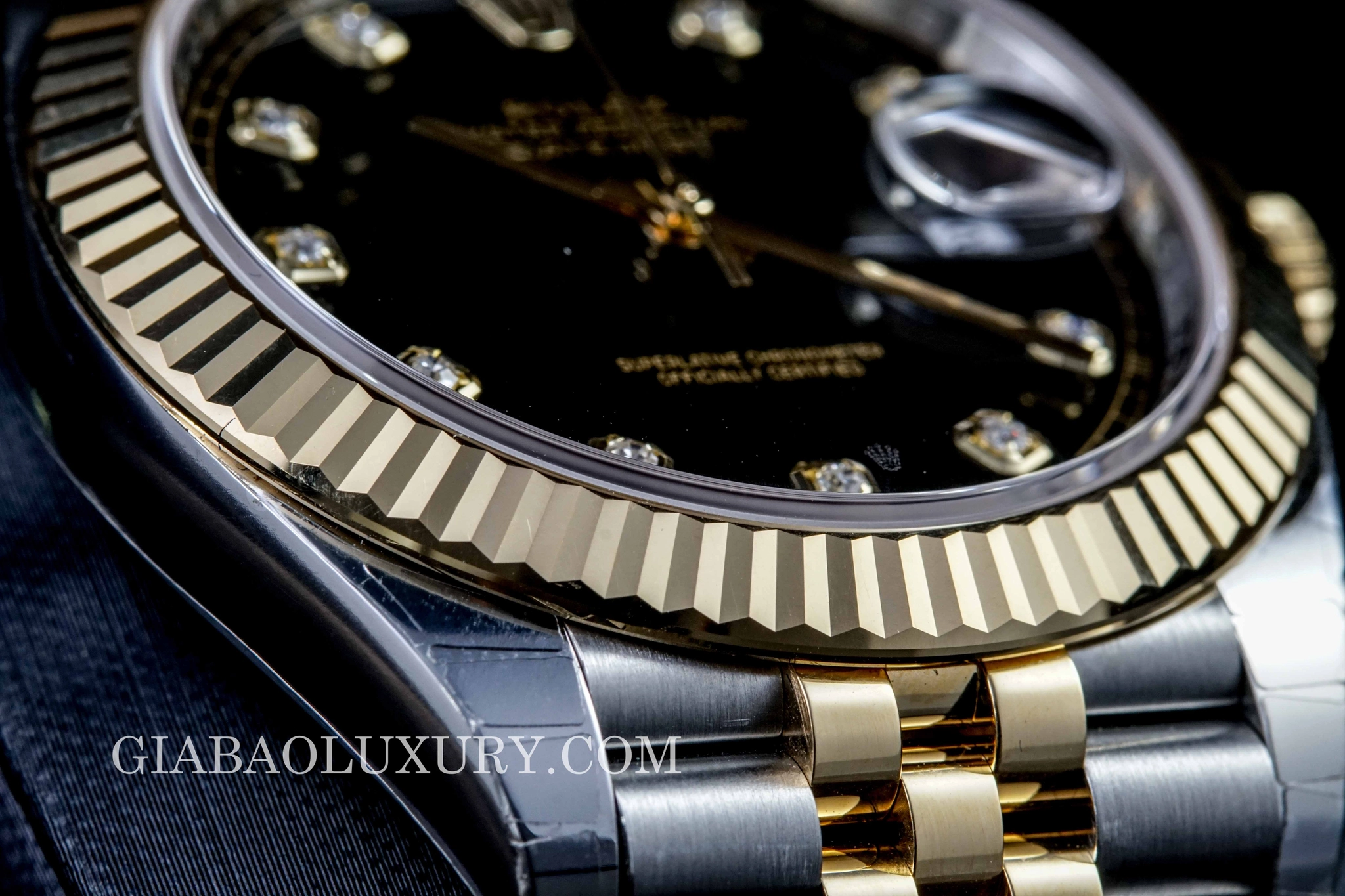 Rolex Datejust 41 126333 mặt đen cọc kim cương — ảnh chi tiết 21