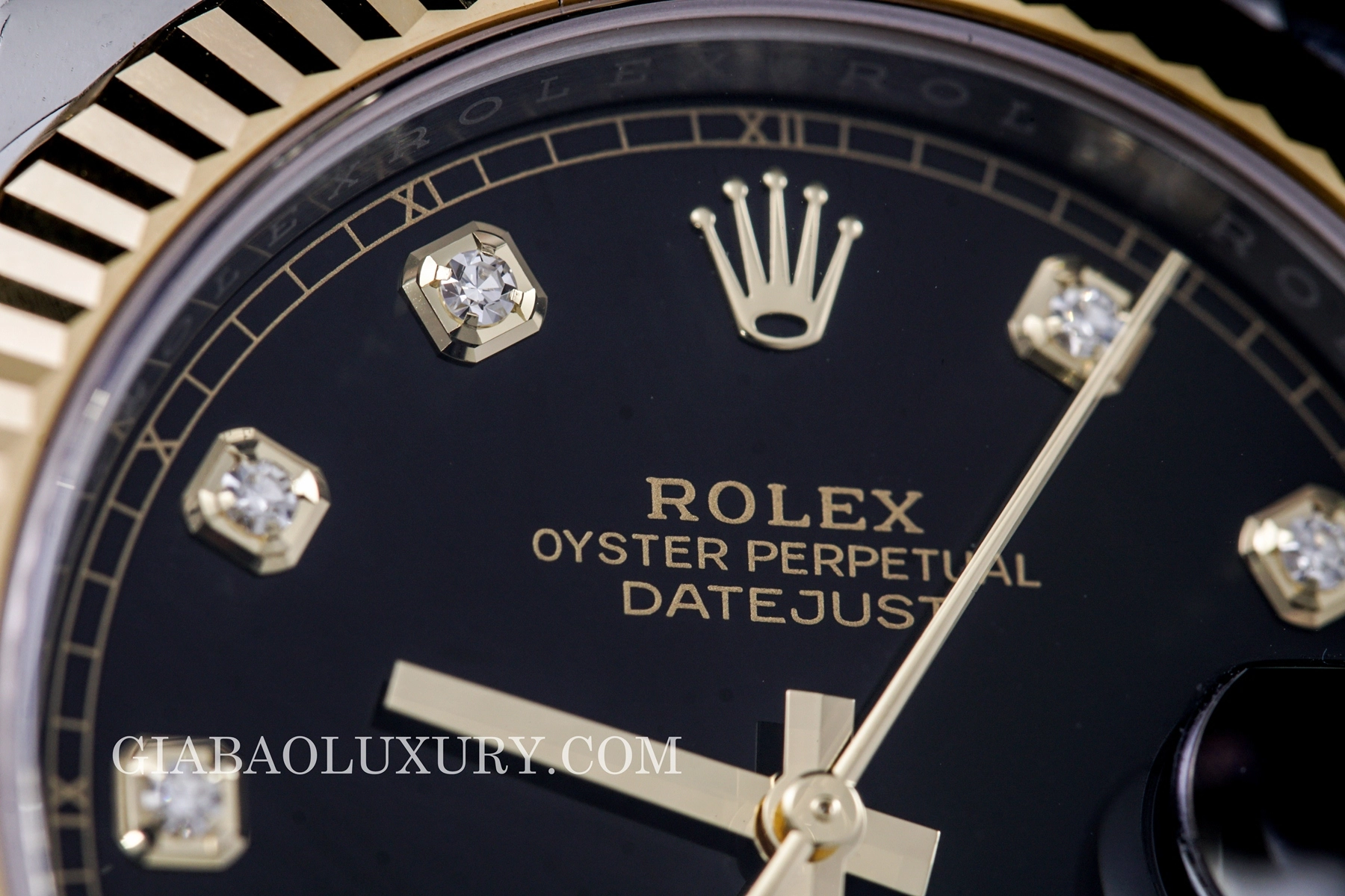 Rolex Datejust 41 126333 mặt đen cọc kim cương — ảnh chi tiết 23
