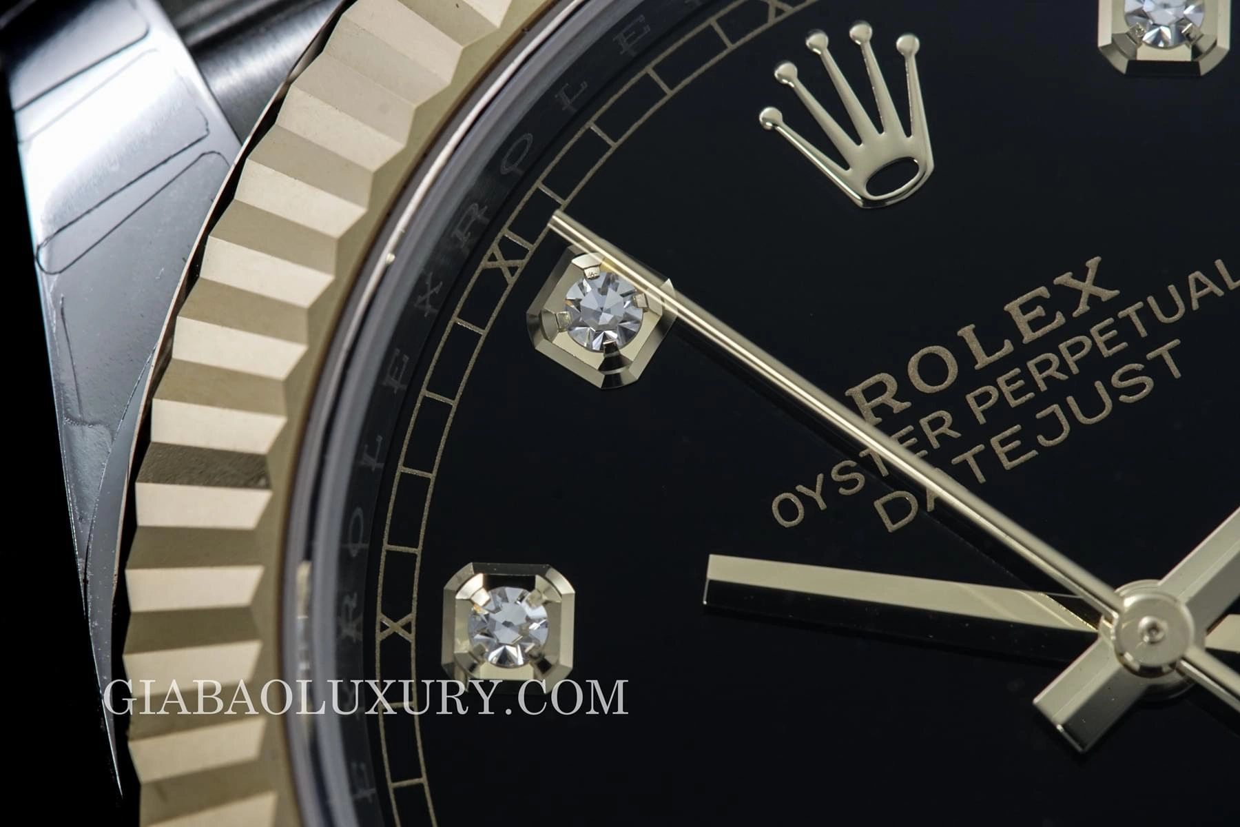 Rolex Datejust 41 126333 mặt đen cọc kim cương — ảnh chi tiết 27