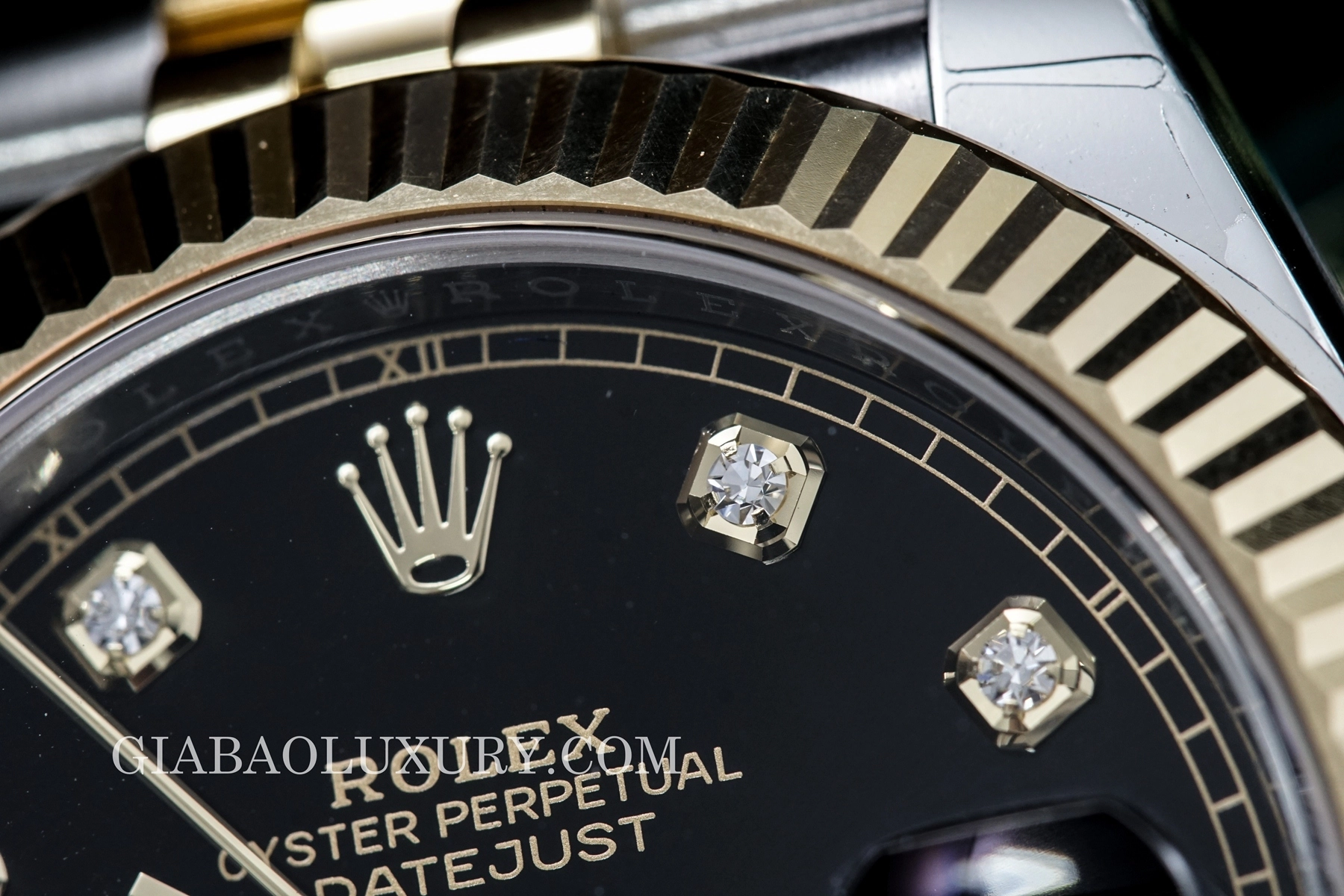 Rolex Datejust 41 126333 mặt đen cọc kim cương — ảnh chi tiết 30