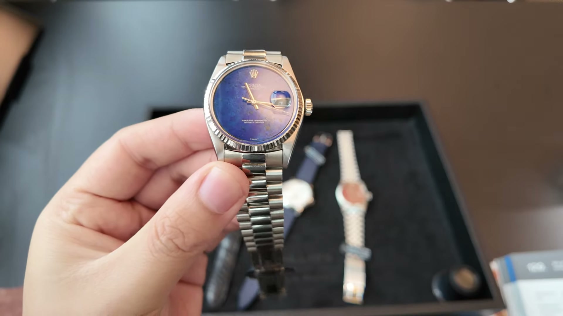 Rolex Datejust 1601 mặt lapis lazuli