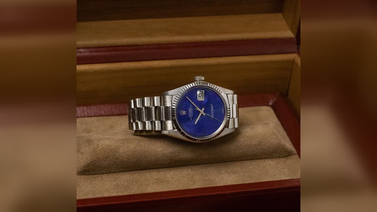Rolex Datejust 1601: lapis lazuli và red jasper