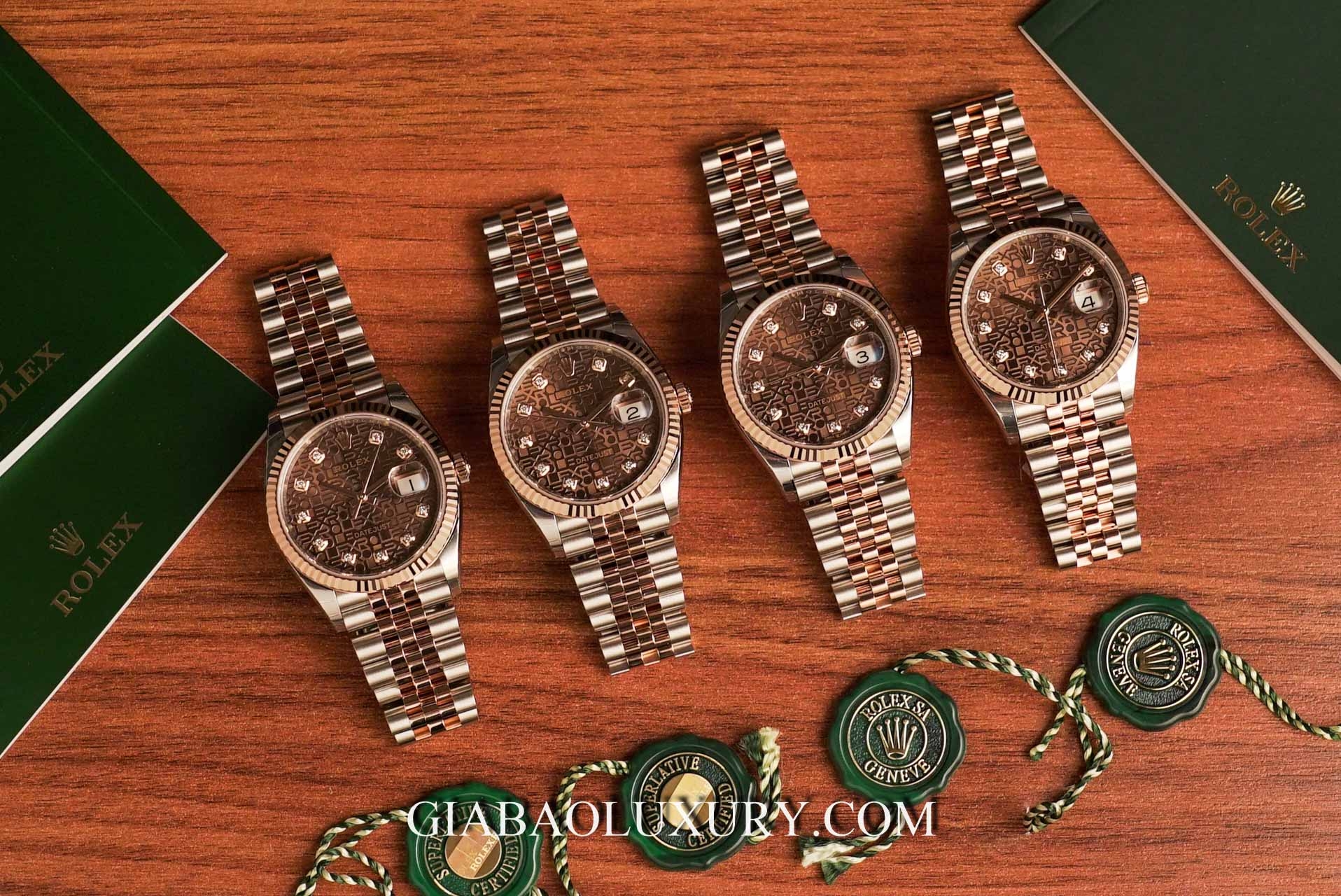 Rolex Datejust 36, Datejust II và Datejust 41: bốn cấu hình Rolex Datejust với tỷ lệ vỏ và mặt số khác nhau