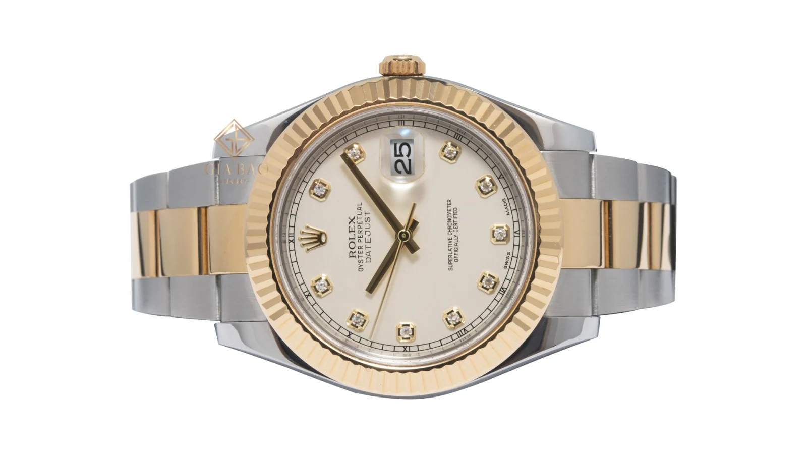 Rolex Datejust II 116333 mặt số Ivory