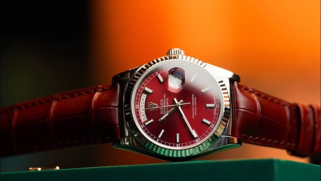 Rolex Day-Date 118139 mặt số Cherry