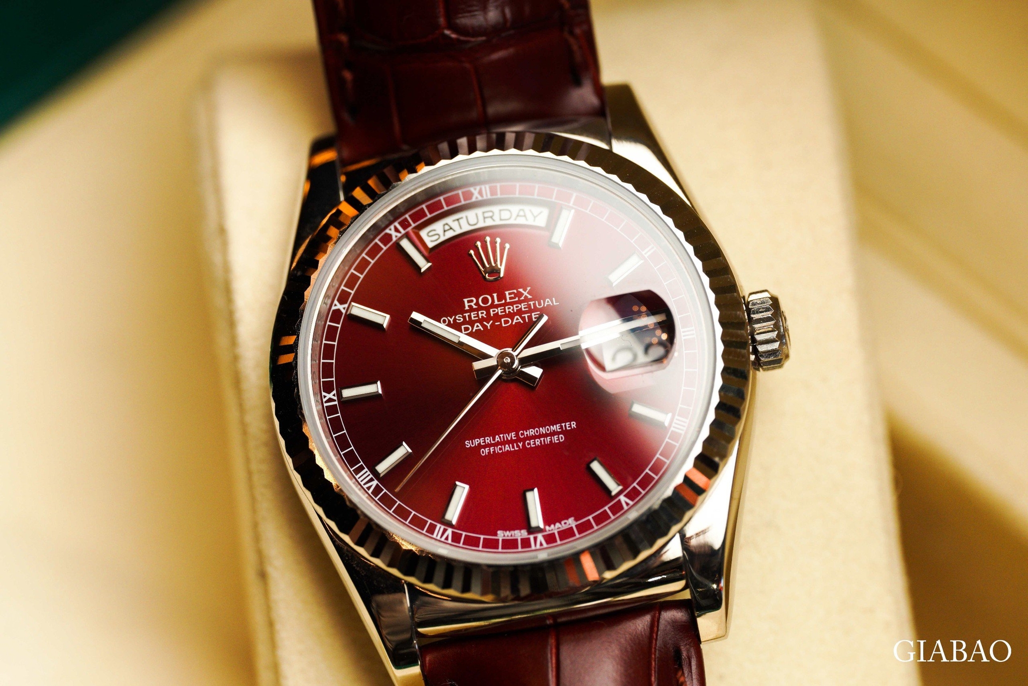 Mặt số Cherry của Rolex Day-Date 118139
