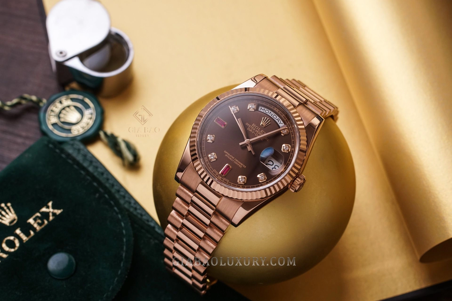 Rolex Day-Date 36 Ref. 118235: calibre 3155: dây President của Day-Date 118235
