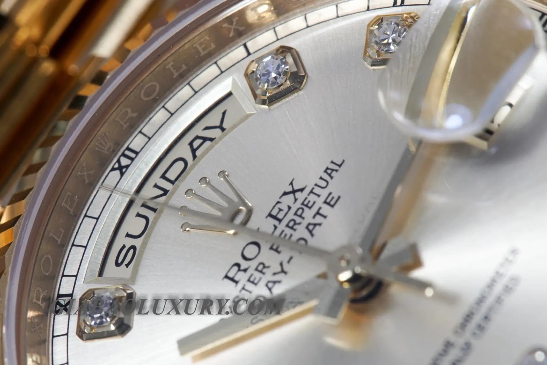 Rolex Day-Date 118238 mặt hồng cọc kim cương — ảnh chi tiết 21