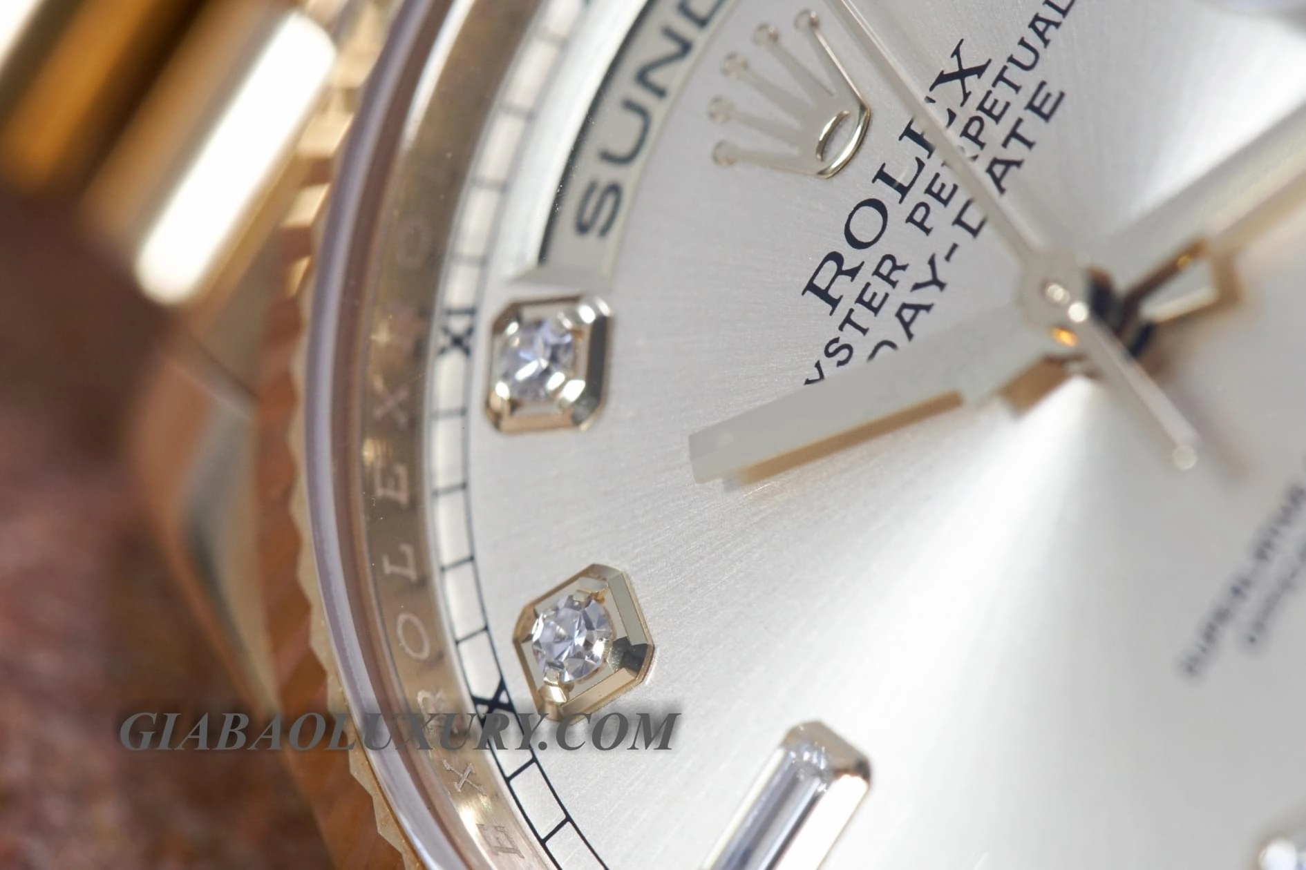Rolex Day-Date 118238 mặt hồng cọc kim cương — ảnh chi tiết 23