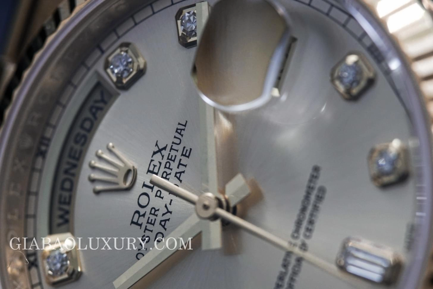 Rolex Day-Date 118238 mặt hồng cọc kim cương — ảnh chi tiết 27