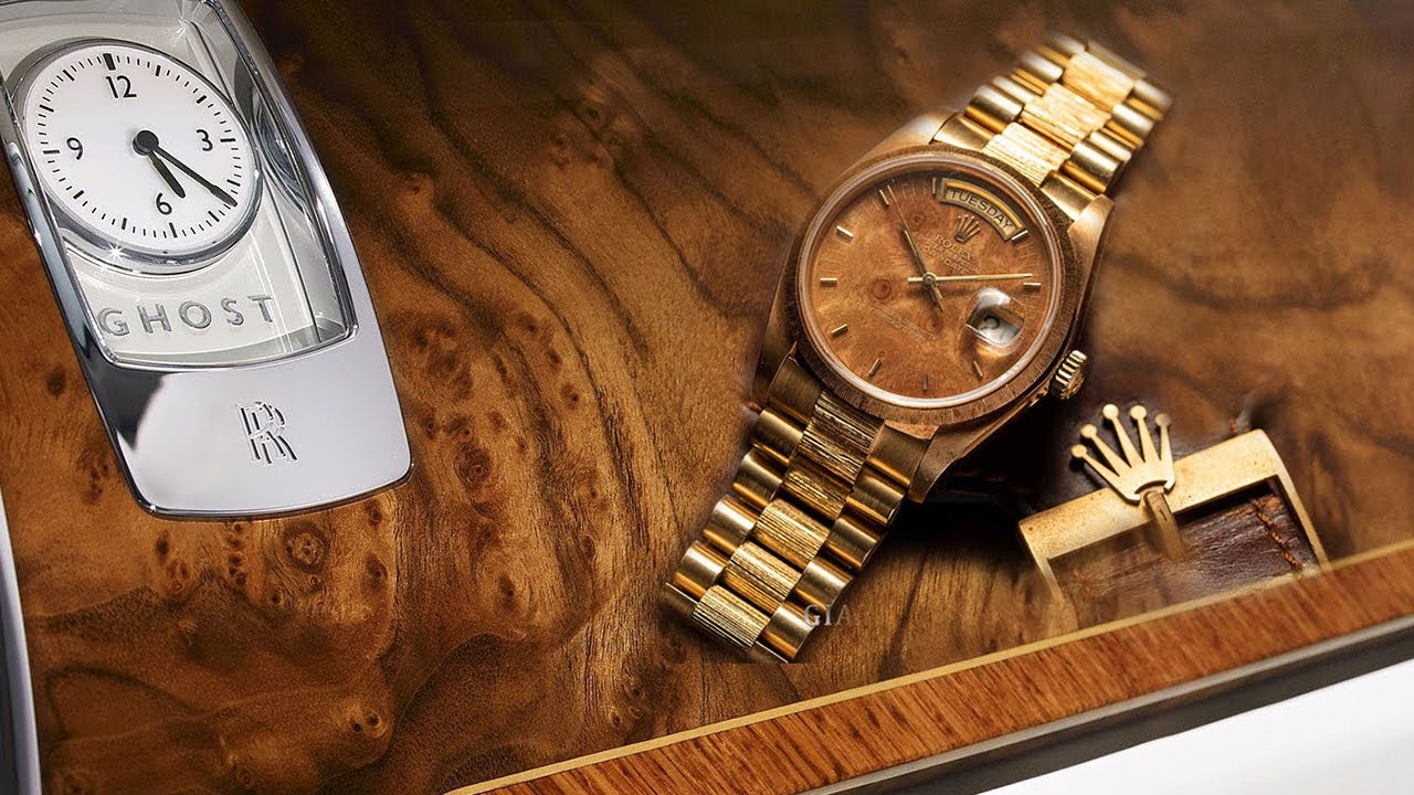 Rolex Day-Date 36 Ref. 18038 mặt số gỗ burr