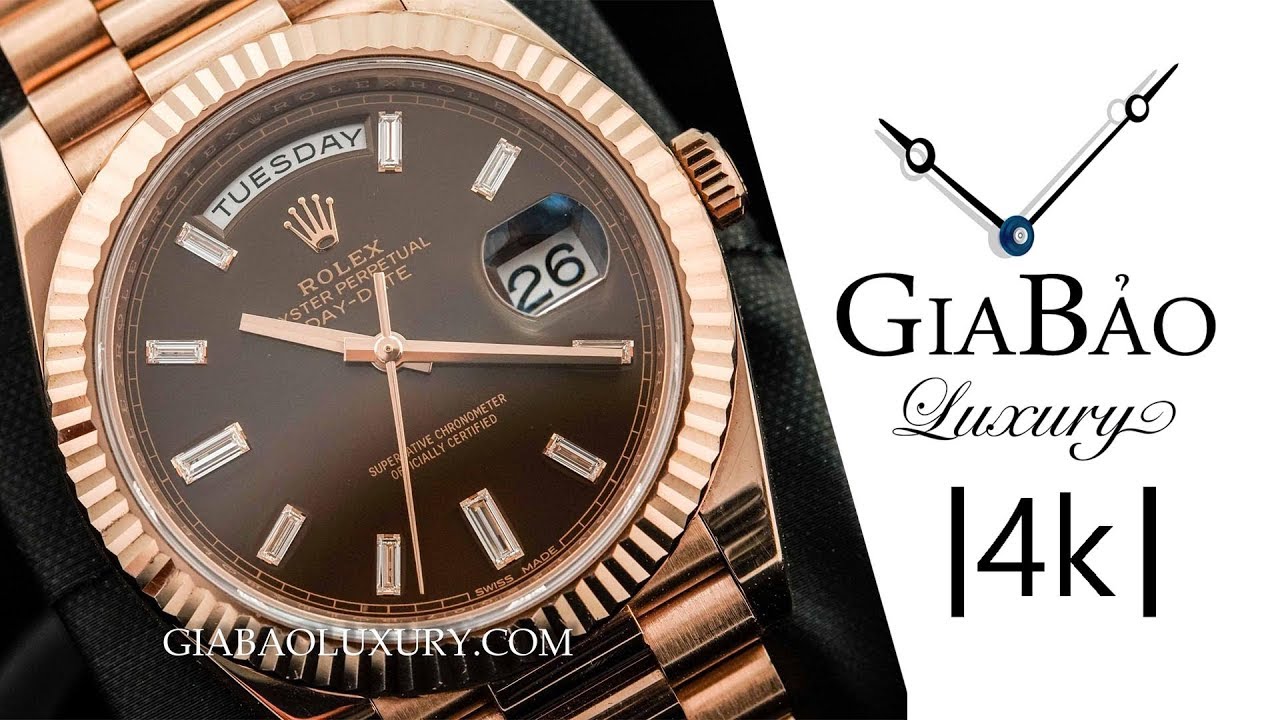 Rolex Day-Date 40 Ref. 228235 mặt chocolate